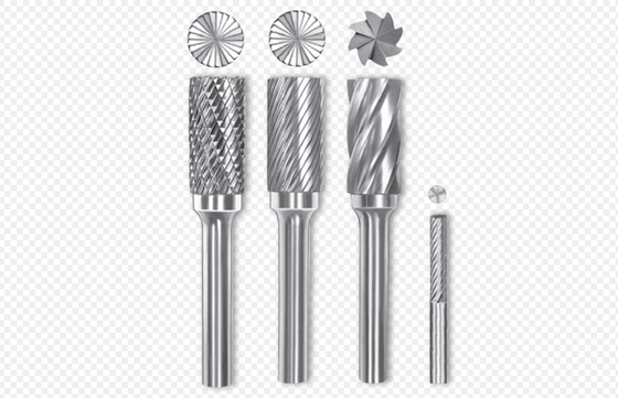 Type B Tungsten Carbide Rotary Burrs Carbide Burs Cylindrical End Cut