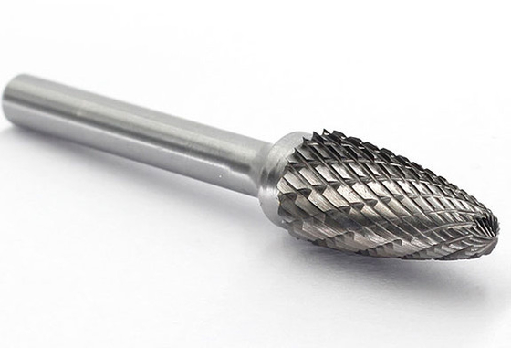 Customized Logo Carbide Burr Tool Bits Diamond Cut Carbide Burrs Fine Cut / Double Cut For Industrial