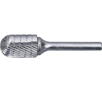 Cylinder Shape Tungsten Carbide Rotary Burrs With Radius End Round Head Cut For Wood Metal Steel