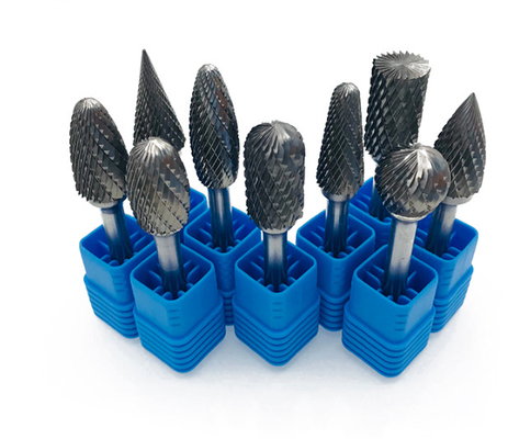 Brazed Double Cut Rotary Files Steel Carbide Rotary Burr Set 50000RPM