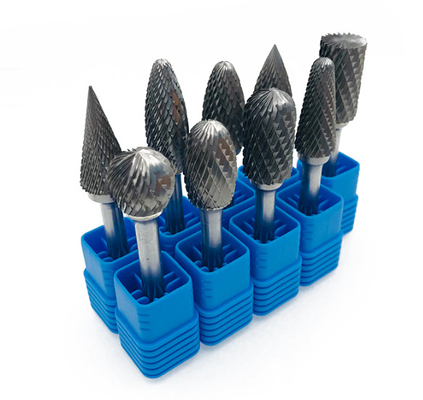 Brazed Double Cut Rotary Files Steel Carbide Rotary Burr Set 50000RPM