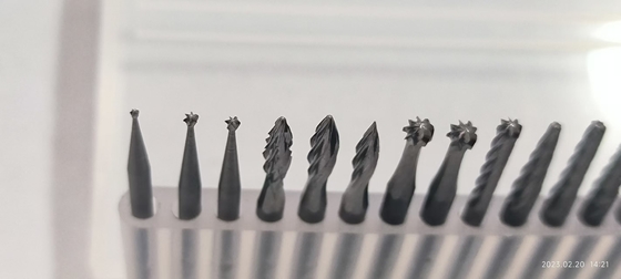 YG7 3*3mm Tungsten Carbide Rotary Files Customized LOGO