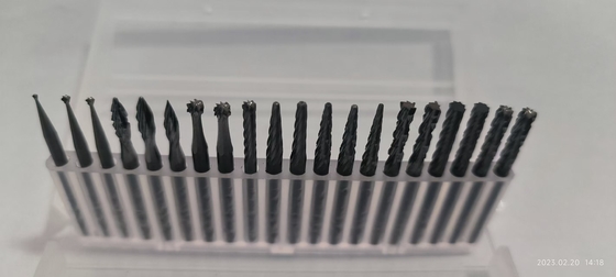 YG7 3*3mm Tungsten Carbide Rotary Files Customized LOGO