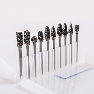 Extended Handle Hard Alloy Tungsten Burr Bits YG 8 Cutting Tool Full Size