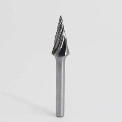 SM Cone Shape 6mm 1/4" Die Grinder Bits Rotary Carving Burrs High Speed