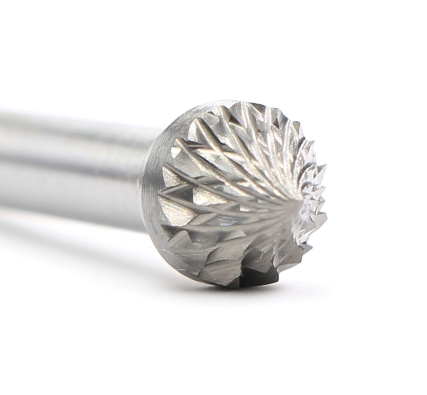 Industrial Cone Carbide Burr Set Tree Shape Carbide Rotary Bits With Radius Pointed End