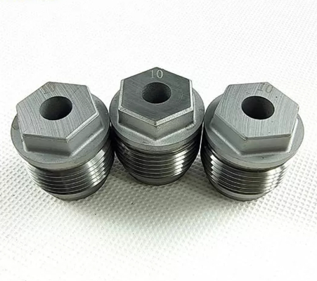 External Hexagon Tungsten Carbide Thread Nozzle For Petroleum Chemical Industry