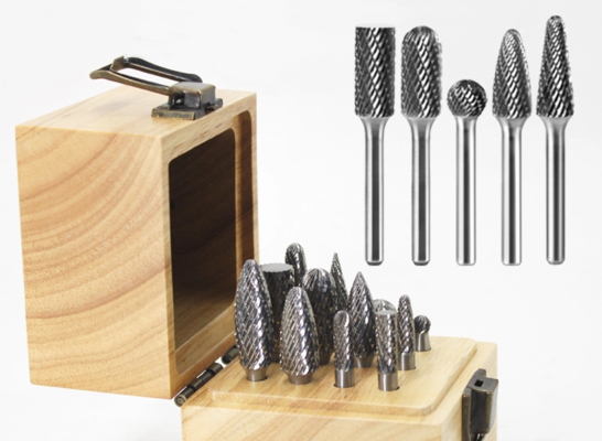 Professional Carbide Rotary Burr Set For Grinding Deburring And Polishing
