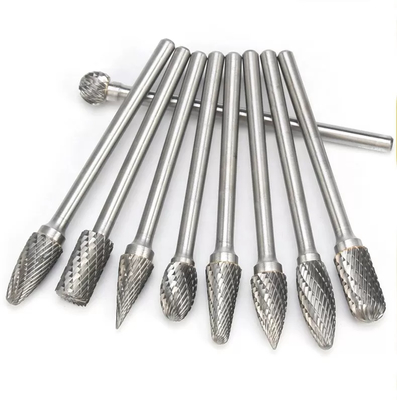 40 Cr 6mm Extended Length Carbide Burrs Safety Carbide Die Grinder Bit Set Oem Service
