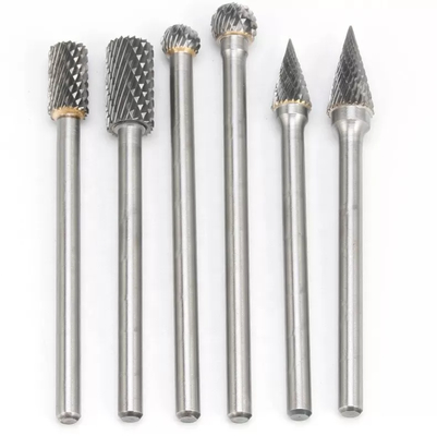40 Cr 6mm Extended Length Carbide Burrs Safety Carbide Die Grinder Bit Set Oem Service