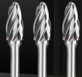 Precision Cutting Tungsten Carbide Rotary Burrs Tree Shape Ideal for Metal Deburring Engraving and Detailed Surface Work