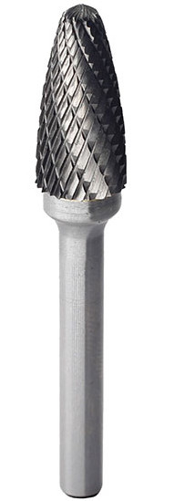 Customized Logo Carbide Burr Tool Bits Diamond Cut Carbide Burrs Fine Cut / Double Cut For Industrial