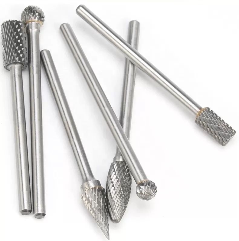 Standard Double Cut Long Shank Carbide Burr Impact Toughness 3mm 6mm 8mm Shank Diamter