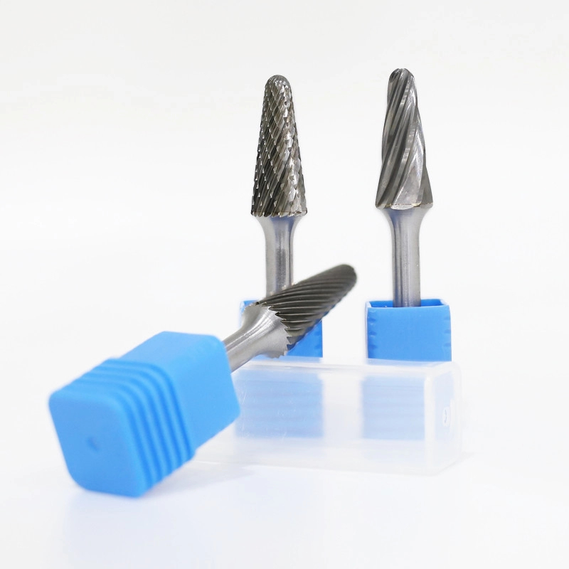 Fine Double Cut Type Tungsten Carbide Rotary Burrs in Full Size with Customized Logo