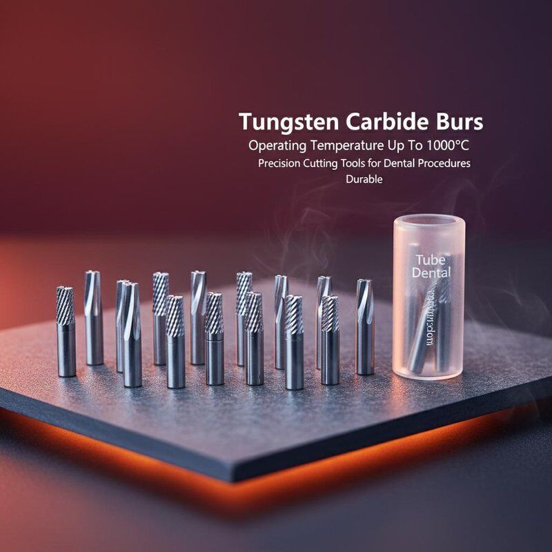 Tube Dental Tungsten Carbide Burs Operating Temperature Up To 1000°C Precision Cutting Tools for Dental Procedures Durable