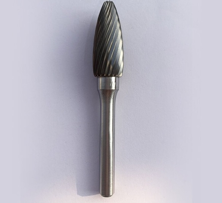 Type F 6MM 8MM 10MM 12MM Head Cut Dia Tungsten Carbide Burr Bits Fine Cut Double Cut