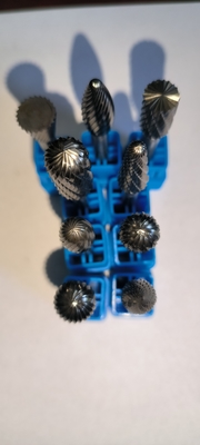 3mm 6mm Shank  Tungsten Carbide Burr Bit Standard 6-36 Mm Head Length Single Tooth Shape