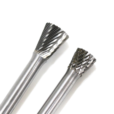 Customized Double Cut Shape N Tungsten Carbide Rotary Burrs For Business
