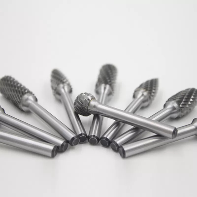 YG6/YG8 Grade Tungsten Carbide Rotary Burrs For Standard Double Cut Carbide Burr Full Size Projects